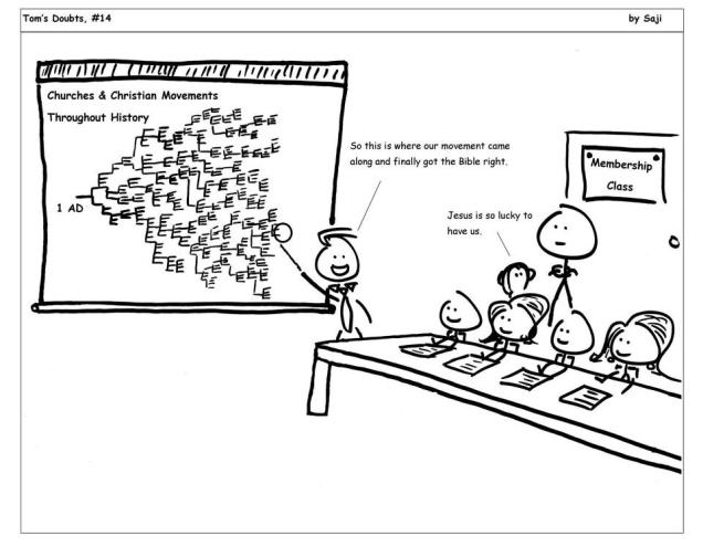 church history chart cartoon