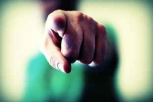 pointed finger