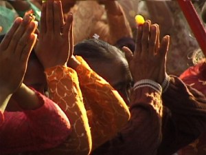people praying together